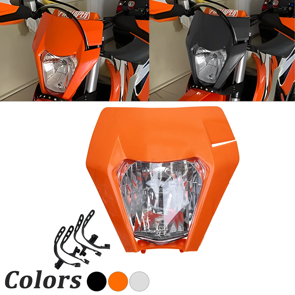 Headlight Motorcycle Head Light Lamp For KTM XC XCW XCF XCFW EXC EXCF SXF SX 125-530 Universal Headlamp Dirt Pit Bike Supermoto
Headlight Motorcycle Head Light Lamp For KTM XC XCW XCF XCFW EXC EXCF SXF SX 125-530 Universal Headlamp Dirt Pit Bike Supermoto
