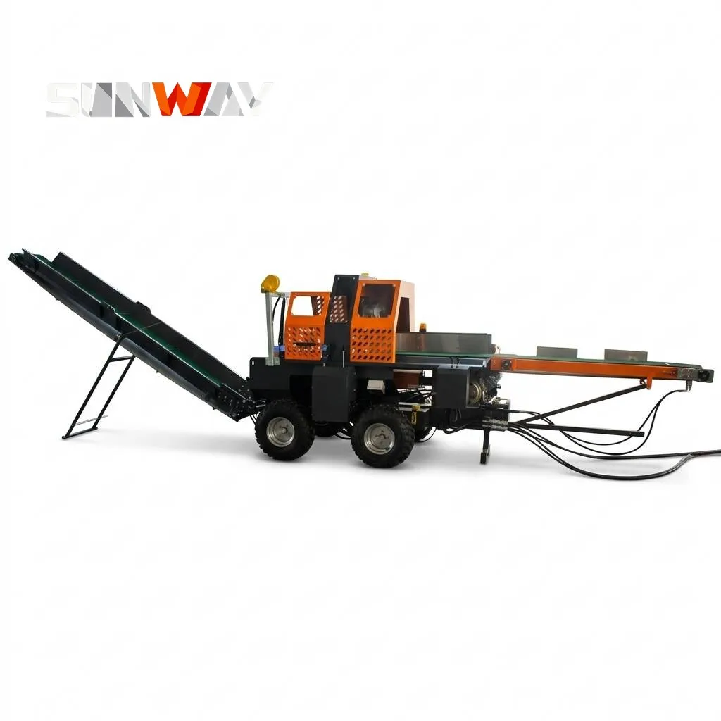Wholesale Price 35T Powered Automatic Wood Processor Log Splitter With Conveyor Firewood Processor With Log Lifter
Wholesale Price 35T Powered Automatic Wood Processor Log Splitter With Conveyor Firewood Processor With Log Lifter