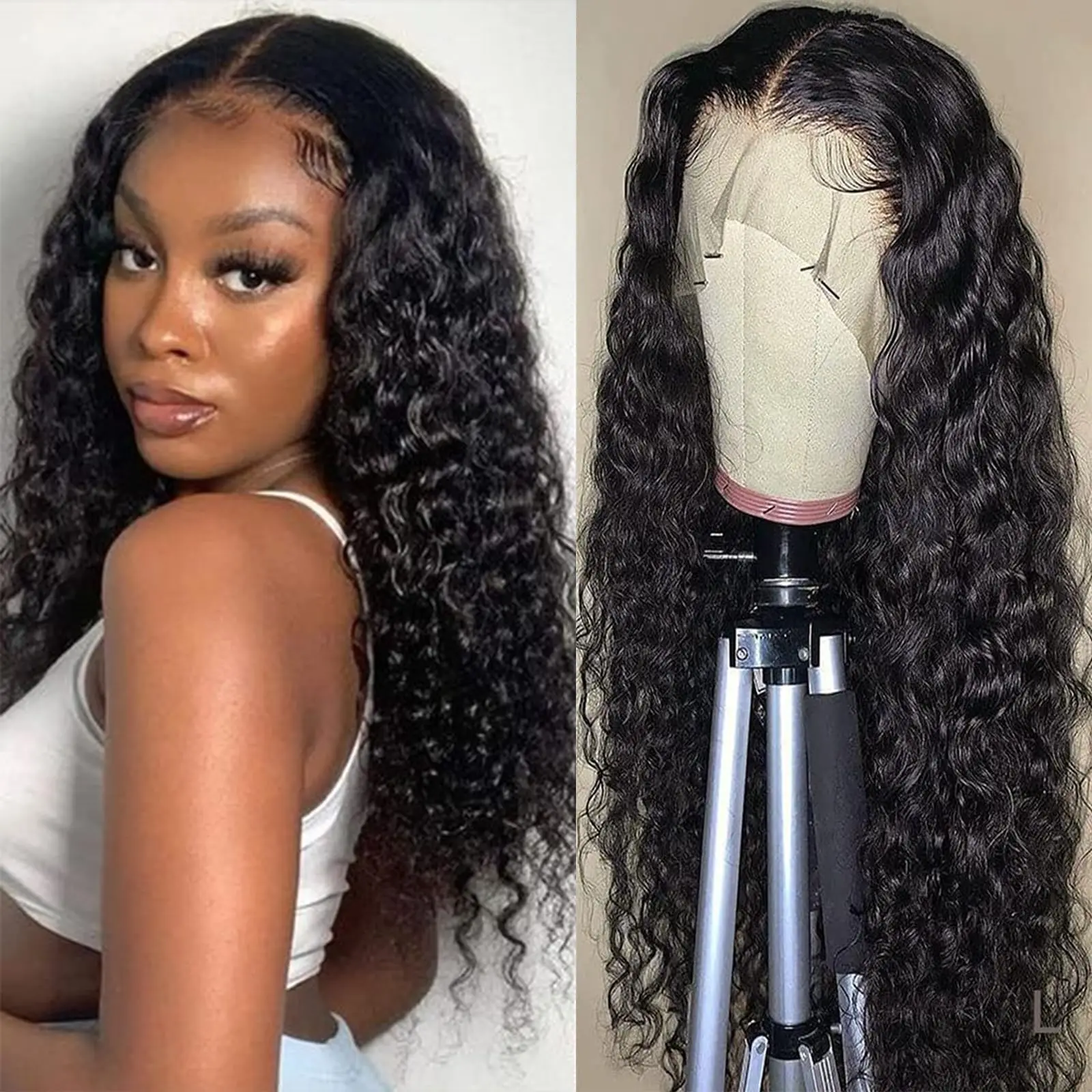 Nature Curly Human Hair Wigs For Women Water Wave Lace Front Wig 13x4 13x6 360 Loose Deep Wave Lace Frontal Wigs 180 Density
Nature Curly Human Hair Wigs For Women Water Wave Lace Front Wig 13x4 13x6 360 Loose Deep Wave Lace Frontal Wigs 180 Density