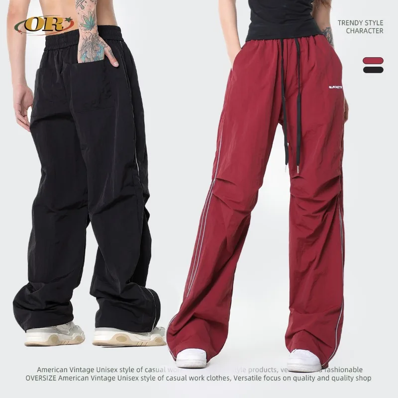 OR FL Women's Autumn American-style Casual Pants Three Dimensional Simplicity Sports Pants Baggy Look Slimmer Floor-length Pants
OR FL Women's Autumn American-style Casual Pants Three Dimensional Simplicity Sports Pants Baggy Look Slimmer Floor-length Pants