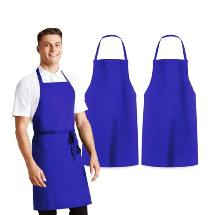Aprons for Men - 100% Polyester Chef Apron Women with Extra Long Ties - Cooking Aprons for Women and Mens Apron
Aprons for Men - 100% Polyester Chef Apron Women with Extra Long Ties - Cooking Aprons for Women and Mens Apron