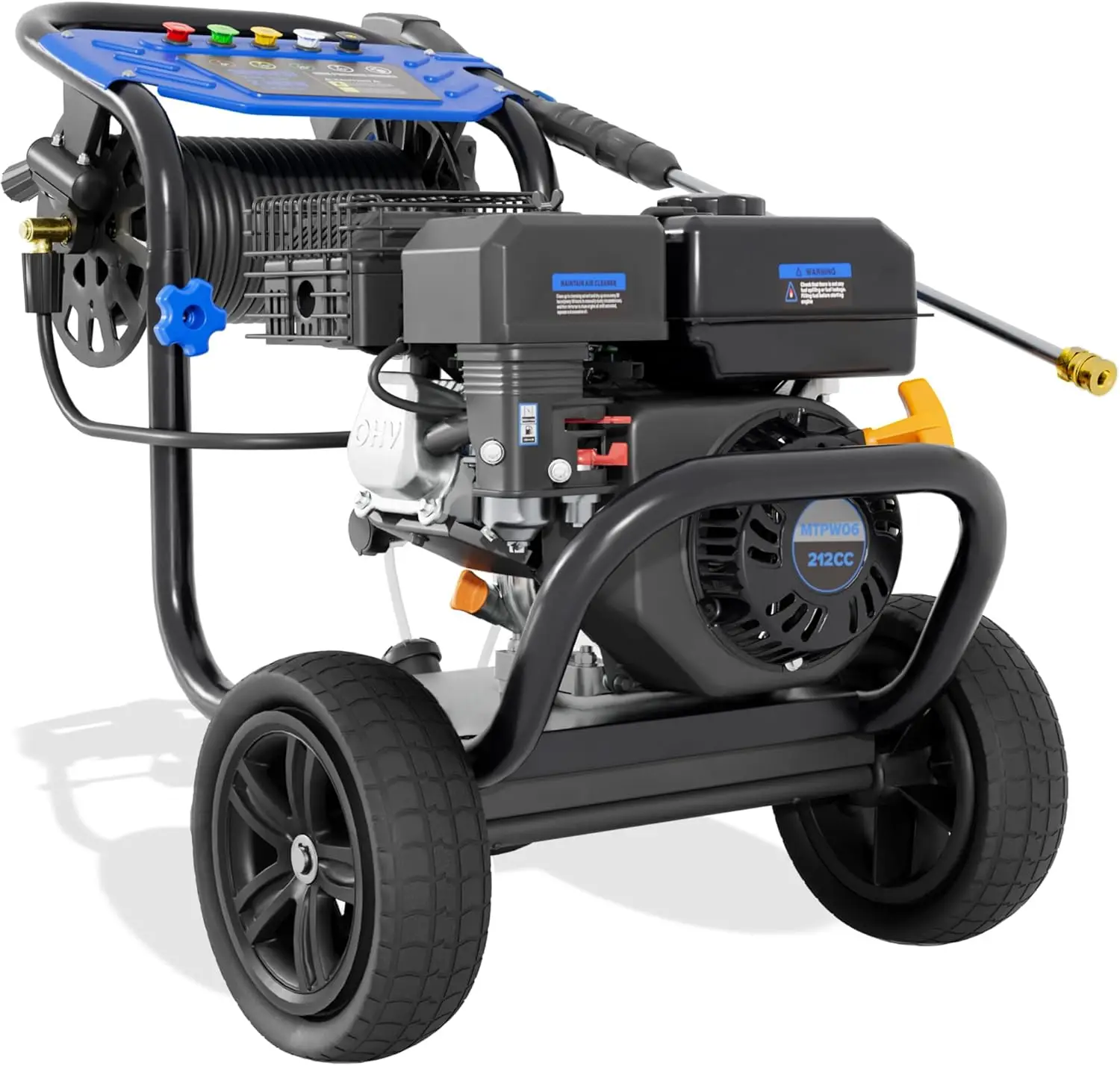 Pressure Washer, 3600 PSI 2.3GPM Gas Powered Pressure Washer 212CC 4-Stroke OHV Engine, 30ft Hose&Reel 5 Nozzles Commercial Hig
Pressure Washer, 3600 PSI 2.3GPM Gas Powered Pressure Washer 212CC 4-Stroke OHV Engine, 30ft Hose&Reel 5 Nozzles Commercial Hig