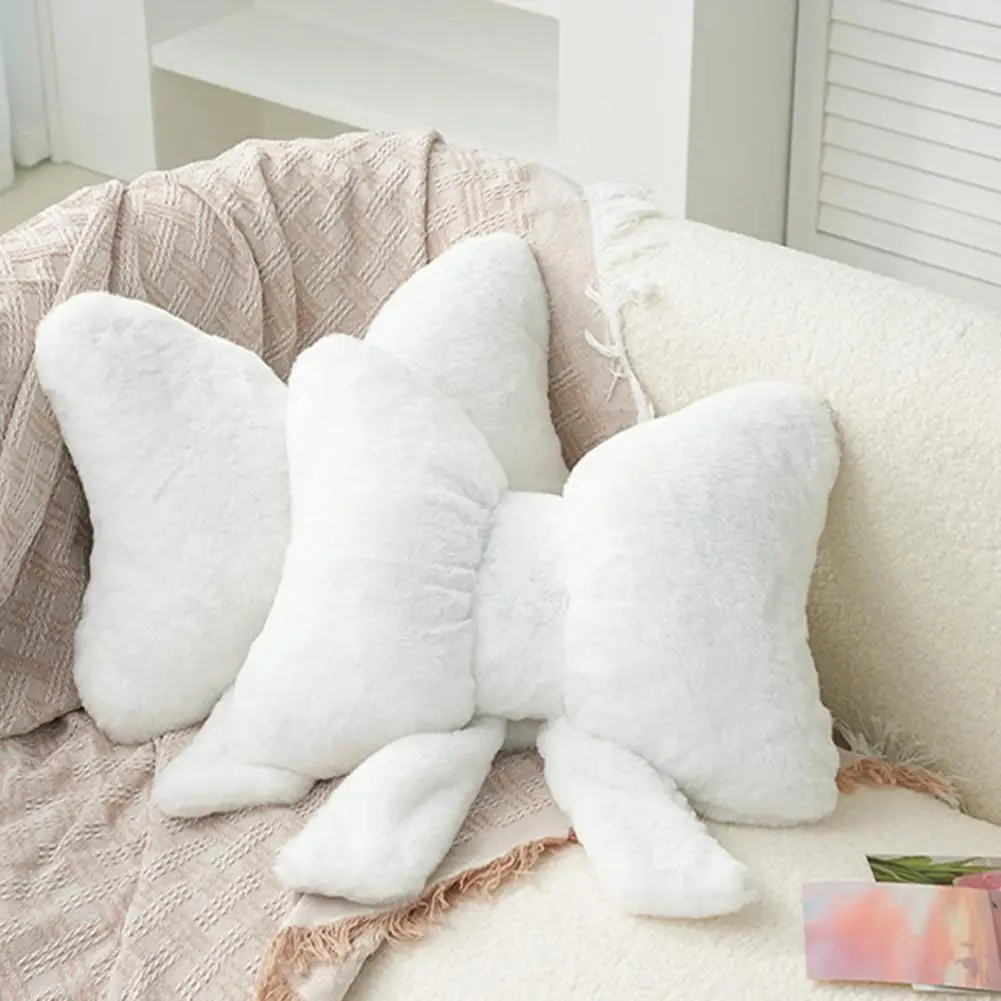 Solid Color Home Decor Pillows Black White Decorative Pillows Plush Bow Shape Pillow for Bedroom Room for Office for Sleeping
Solid Color Home Decor Pillows Black White Decorative Pillows Plush Bow Shape Pillow for Bedroom Room for Office for Sleeping