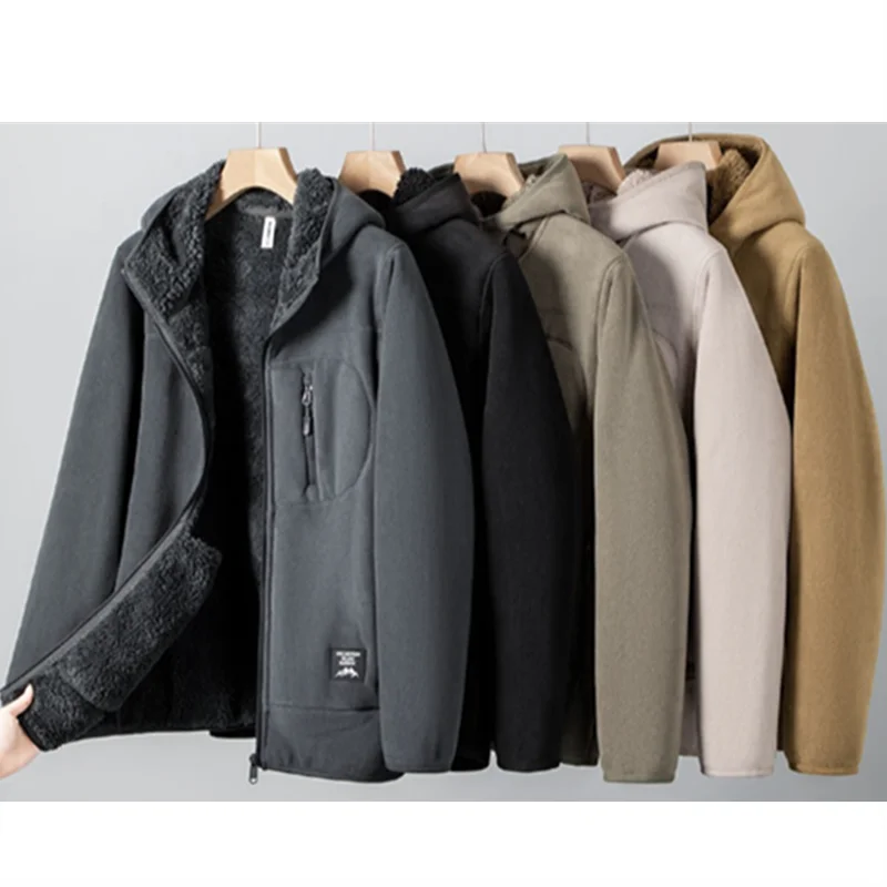 Осенне-зимняя флисовая куртка с капюшоном, мужская тяжелая флисовая куртка с несколькими карманами, спортивные пальто на молнии с капюшоном, плюшевые куртки из софтшелла
Осенне-зимняя флисовая куртка с капюшоном, мужская тяжелая флисовая куртка с несколькими карманами, спортивные пальто на молнии с капюшоном, плюшевые куртки из софтшелла