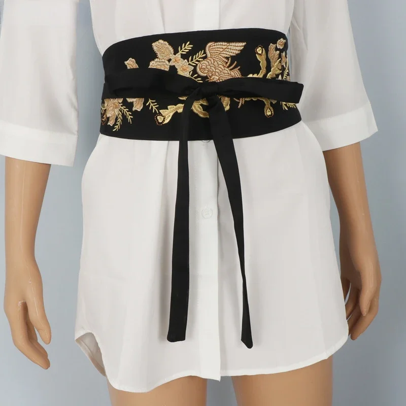 Japanese Retro Kimono Belt Women Wide Corset Cummerbunds Yukata Ethnic Style Dress Belt Bathrobe Streetwear Haori Men Obi
Japanese Retro Kimono Belt Women Wide Corset Cummerbunds Yukata Ethnic Style Dress Belt Bathrobe Streetwear Haori Men Obi