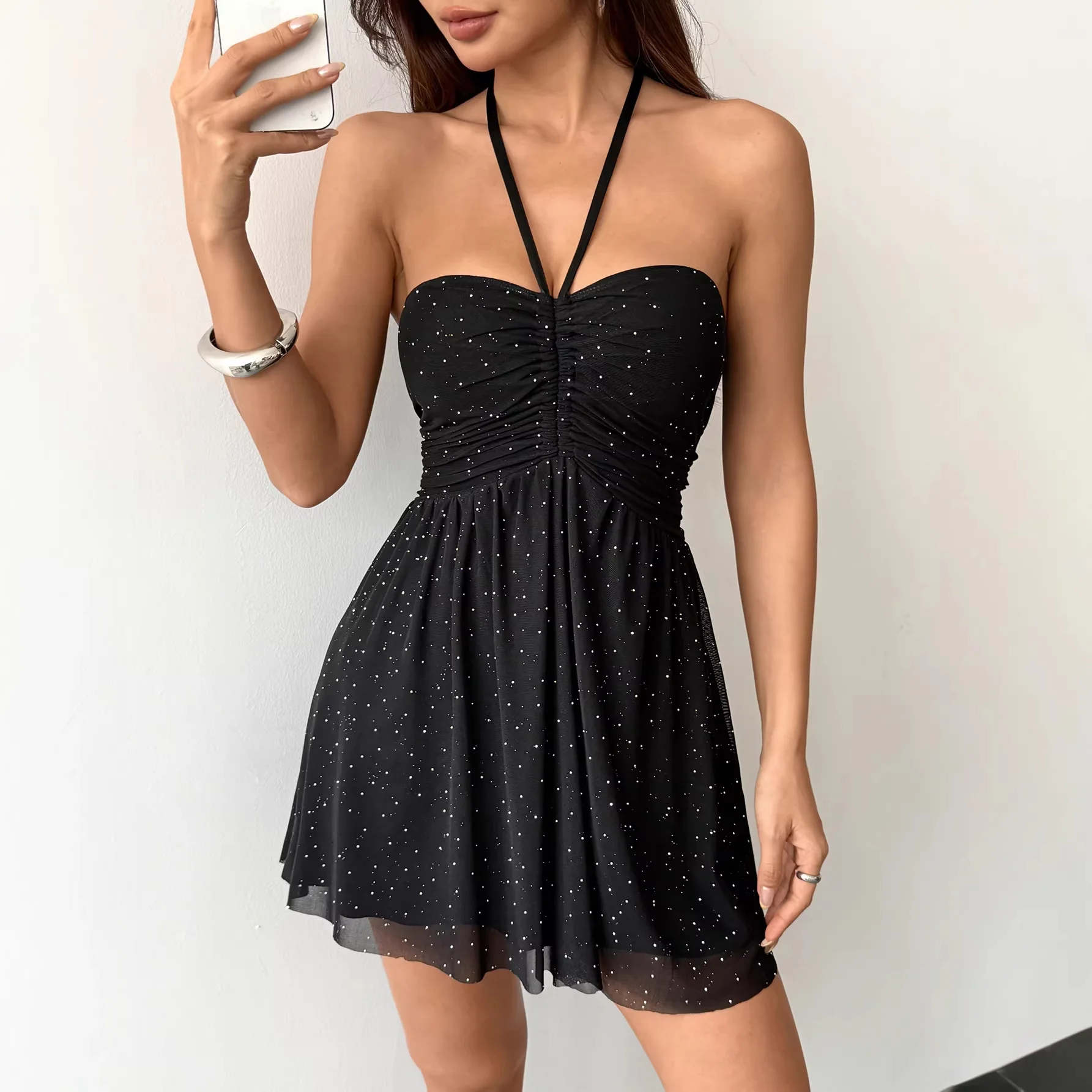 Women's New Summer Dress 2026 Fashion Neck Cascading Elegant Youth Ball Party Dresses Chic Polka-dot Mini Comfortable Dress
Women's New Summer Dress 2026 Fashion Neck Cascading Elegant Youth Ball Party Dresses Chic Polka-dot Mini Comfortable Dress