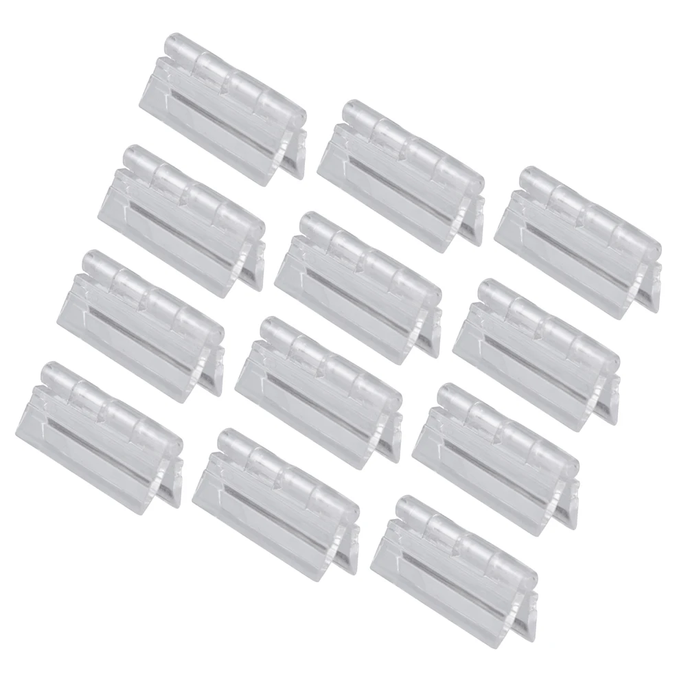 12pcs Transparent Acrylic Hinges Clear Plastic Cabinet Door Hardware Inset Lid Strips Self Closing Furniture Brackets Foldable
12pcs Transparent Acrylic Hinges Clear Plastic Cabinet Door Hardware Inset Lid Strips Self Closing Furniture Brackets Foldable