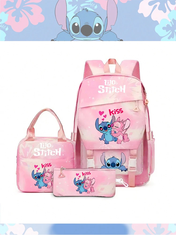 Disney Stitch animation peripheral printed student three-piece schoolbag large capacity backpack children's backpack cute studen
Disney Stitch animation peripheral printed student three-piece schoolbag large capacity backpack children's backpack cute studen
