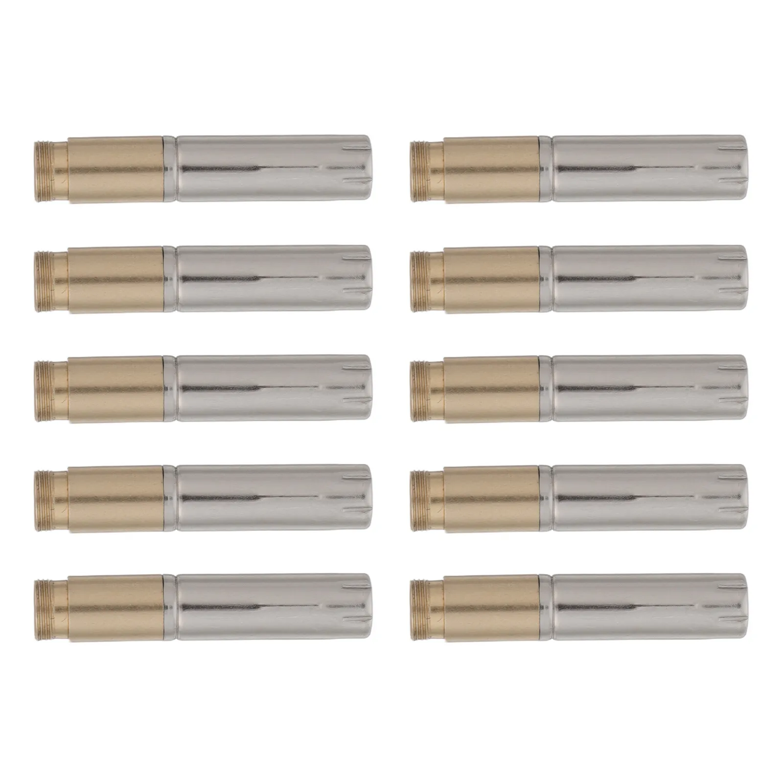 10Pcs Heavy-Duty Metal Ballpoint Pen Mechanism Core External Thread 7.3mm Replacement Refill for Smooth Stable Writing in Office
10Pcs Heavy-Duty Metal Ballpoint Pen Mechanism Core External Thread 7.3mm Replacement Refill for Smooth Stable Writing in Office