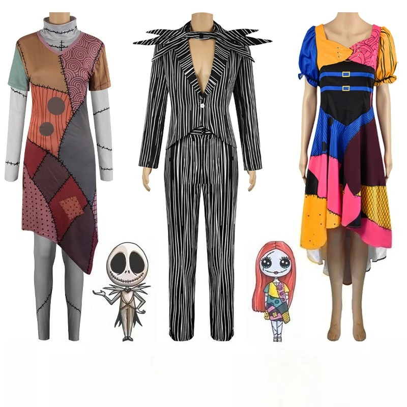 Nightmare Sally Cosplay Costume Horror Anime Performance Dress Up Halloween Theme Party Role Playing Outfits for Adult Women
Nightmare Sally Cosplay Costume Horror Anime Performance Dress Up Halloween Theme Party Role Playing Outfits for Adult Women