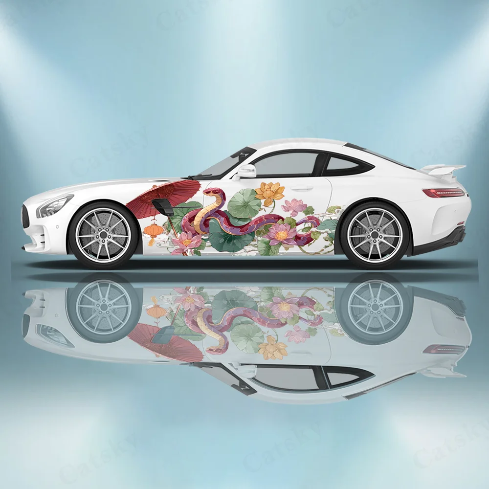 Classical Snake Umbrella Lotus Car Vinyl Wraps Decal Self-adhesive PVC Sticker Suitable for Trucks SUV Decor Auto Accessories
Classical Snake Umbrella Lotus Car Vinyl Wraps Decal Self-adhesive PVC Sticker Suitable for Trucks SUV Decor Auto Accessories