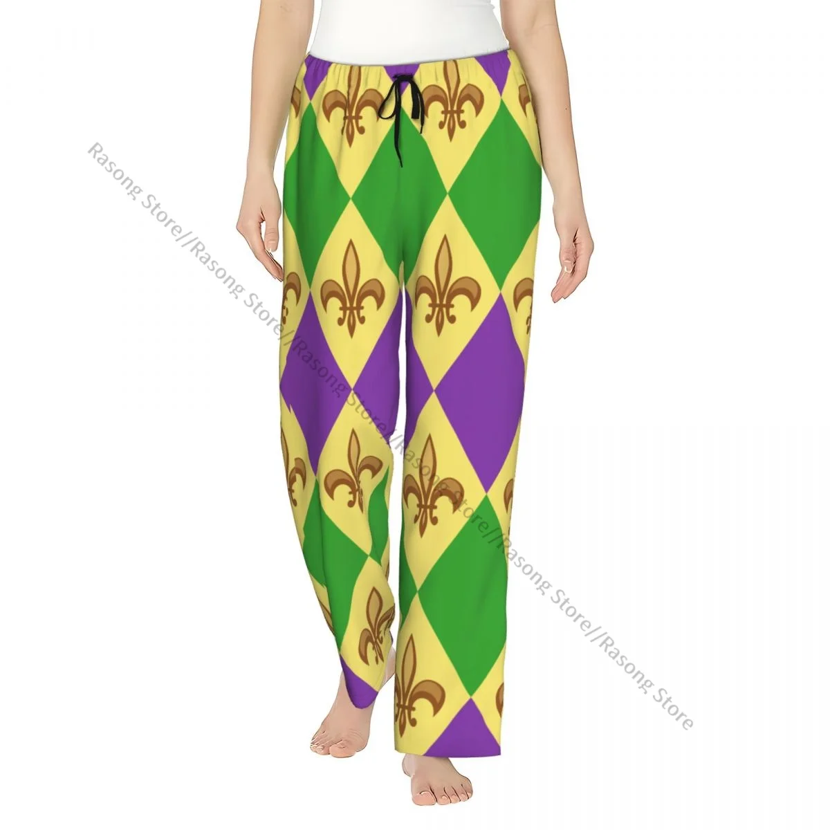 Mardi Gras Fleur De Liz Women Sleep Pants for Winter Nights
Mardi Gras Fleur De Liz Women Sleep Pants for Winter Nights