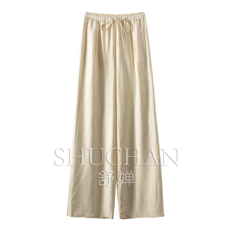 thin High-quality Cool, Slippery, Crumpled High-waisted Straight Trousers Women Summer 2025 New Fashion
thin High-quality Cool, Slippery, Crumpled High-waisted Straight Trousers Women Summer 2025 New Fashion