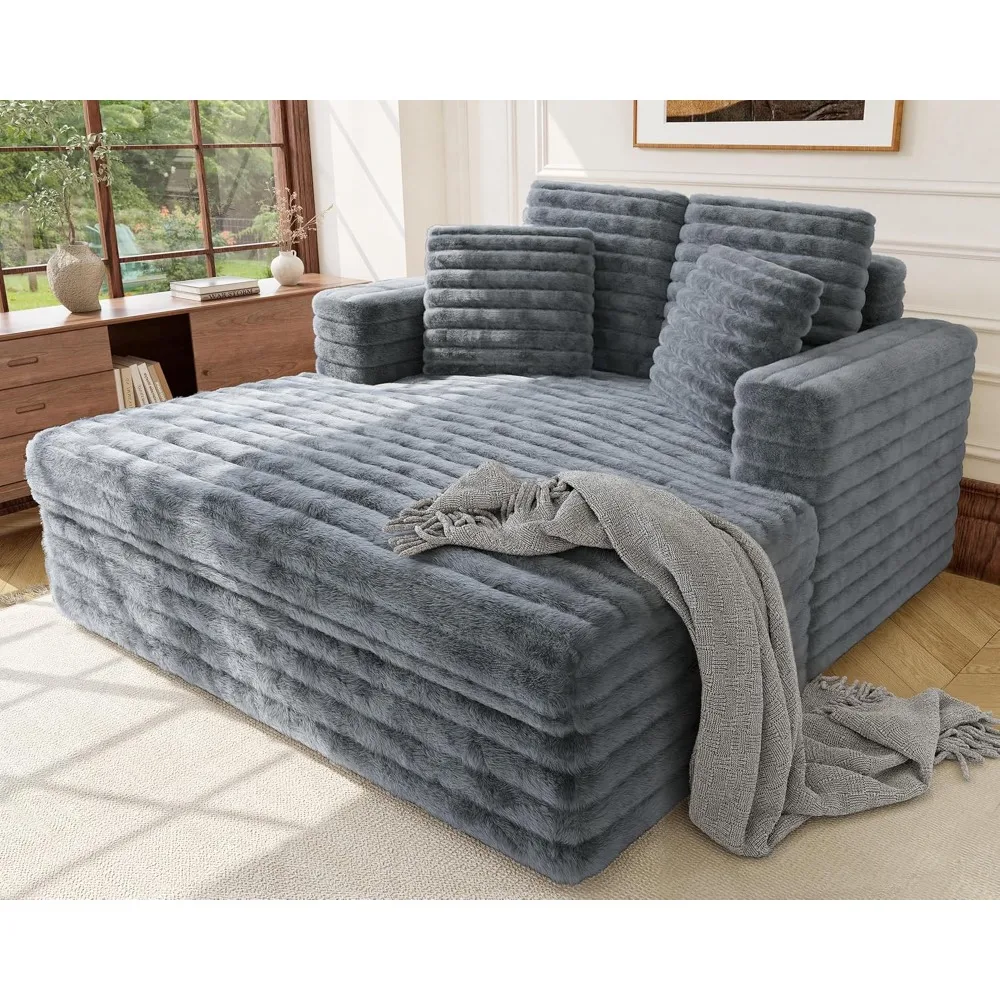 53 inch oversized lounge chair, cushioned sofa bed with pillows and armrests, comfortable sleeper and living room lounge chair
53 inch oversized lounge chair, cushioned sofa bed with pillows and armrests, comfortable sleeper and living room lounge chair