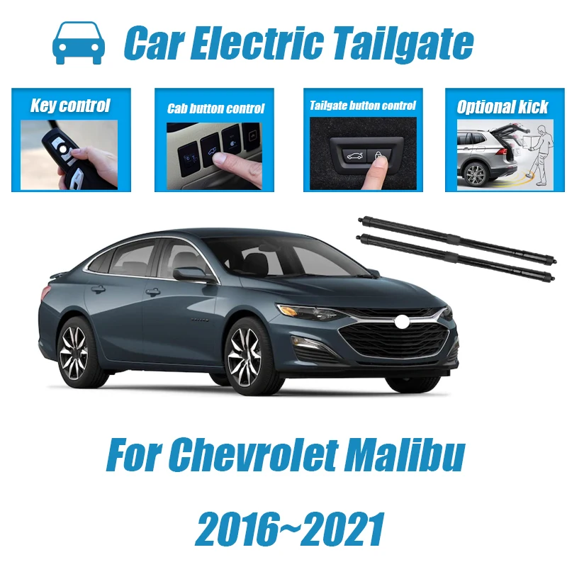 Car Power Trunk Lift Electric Hatch Tailgate Strut Auto Rear Door Actuator For Chevrolet Malibu 2016~2021 Silently Tiptronic 
Car Power Trunk Lift Electric Hatch Tailgate Strut Auto Rear Door Actuator For Chevrolet Malibu 2016~2021 Silently Tiptronic