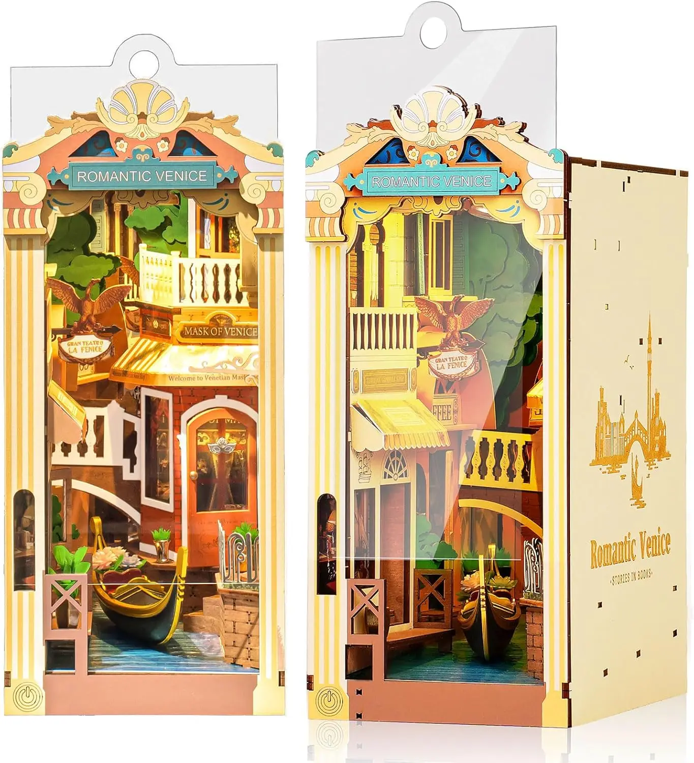 Набор для самостоятельной сборки 3D-конструктора из дерева «Книжный уголок» - Романтический венецианский элемент для книжной полки, миниатюрный пазл-подарок для взрослых и детей
Набор для самостоятельной сборки 3D-конструктора из дерева «Книжный уголок» - Романтический венецианский элемент для книжной полки, миниатюрный пазл-подарок для взрослых и детей