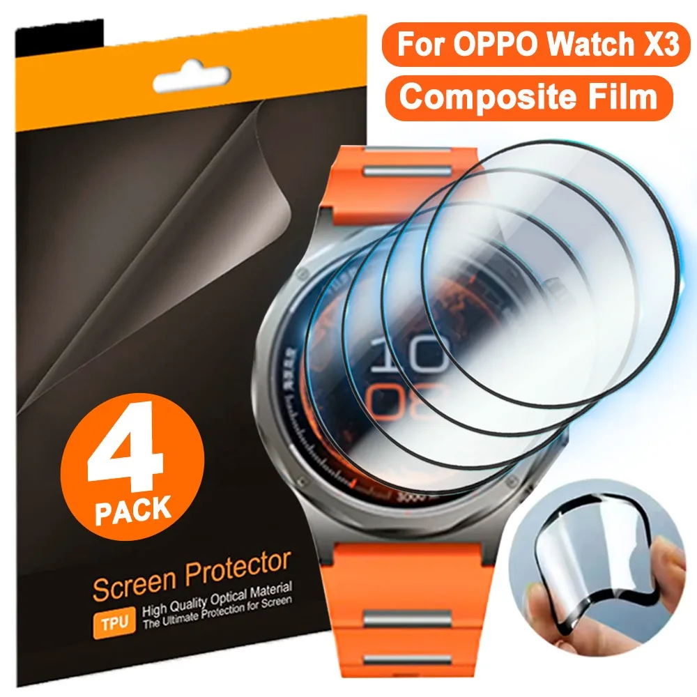 4-1Pcs Composite Film for OPPO Watch X3 SmartWatch Anti-Scratch HD Screen Protector for OPPO Watch X3 Protective Films Not Glass
4-1Pcs Composite Film for OPPO Watch X3 SmartWatch Anti-Scratch HD Screen Protector for OPPO Watch X3 Protective Films Not Glass
