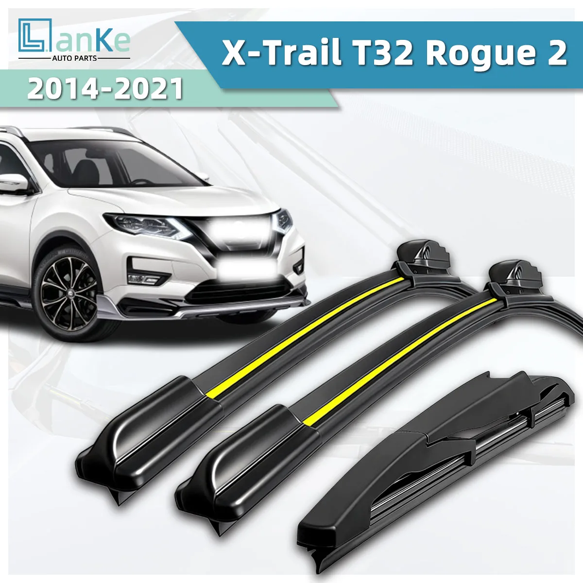 Suitable For Nissan X-Trail T32 Rogue 2 (2014-2021) Automotive Wiper Natural Rubber Durable Front Windshield Bidirectional Wiper
Suitable For Nissan X-Trail T32 Rogue 2 (2014-2021) Automotive Wiper Natural Rubber Durable Front Windshield Bidirectional Wiper