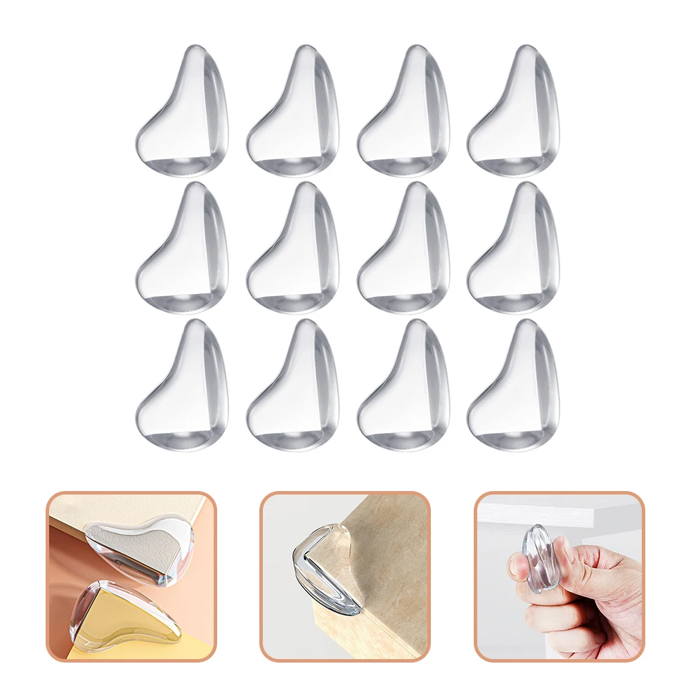 12pcs Clear Baby-proof Corner Guards Anti-collision Furniture Protectors PVC Desk Edge Table Bumper Child Safety Household Guard 
12pcs Clear Baby-proof Corner Guards Anti-collision Furniture Protectors PVC Desk Edge Table Bumper Child Safety Household Guard