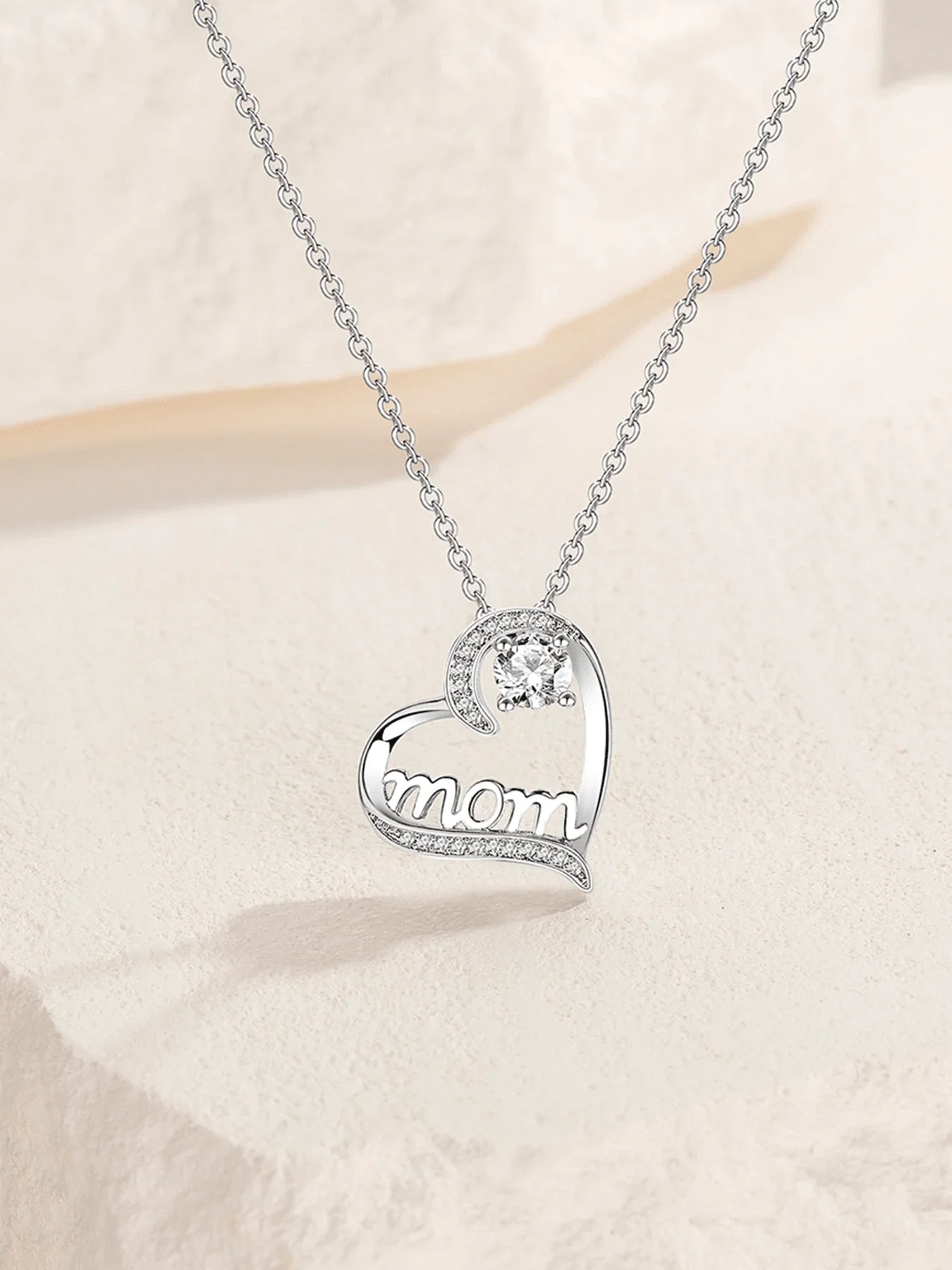 Heart Shape Mom Pendant Necklace For Women Fashion Jewelry Gift
Heart Shape Mom Pendant Necklace For Women Fashion Jewelry Gift