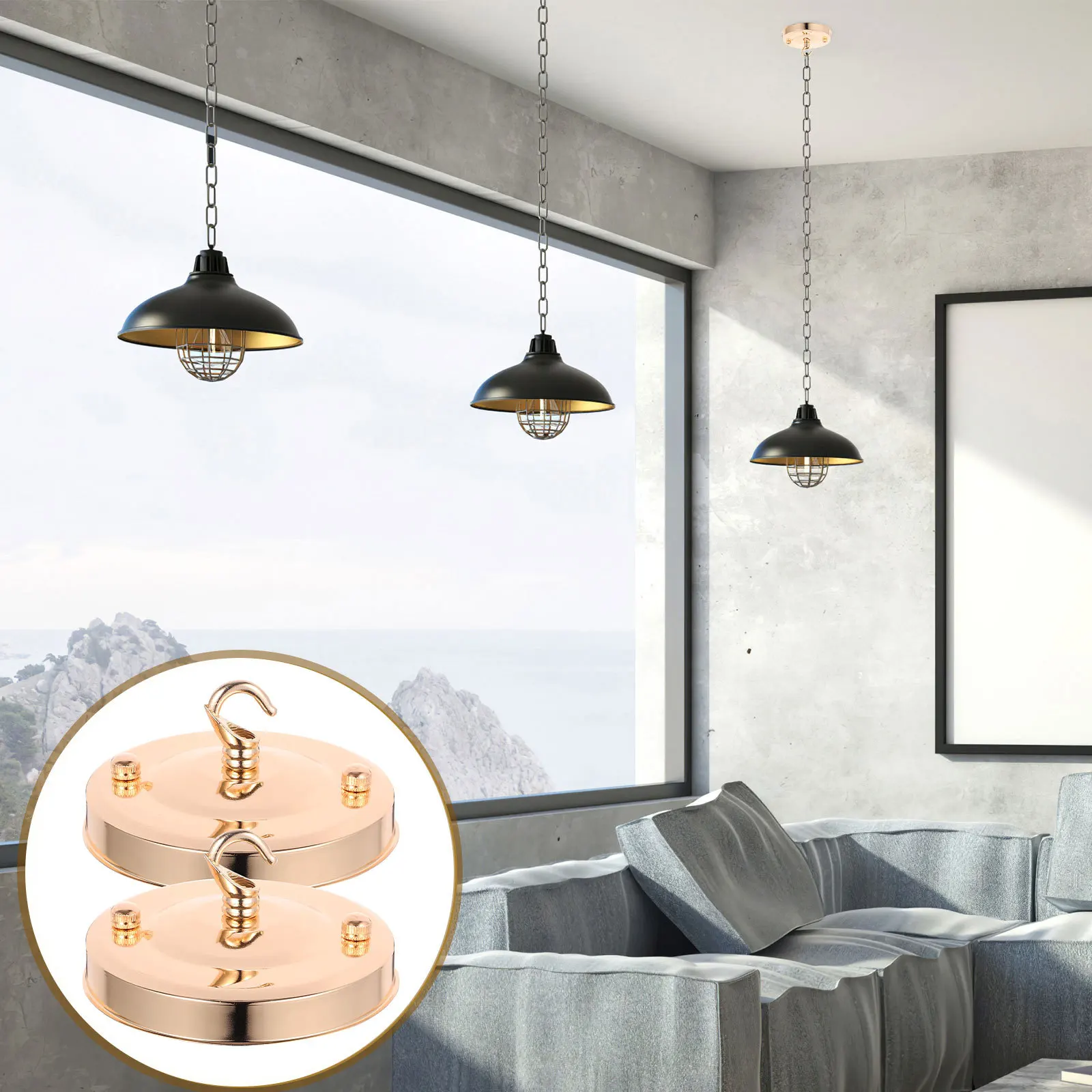 2pcs Chandelier Canopy Kit Ceiling Light Cover Plate Mounting Bracket For Pendant Light Fixture Parts Wrought Iron Hanging
2pcs Chandelier Canopy Kit Ceiling Light Cover Plate Mounting Bracket For Pendant Light Fixture Parts Wrought Iron Hanging