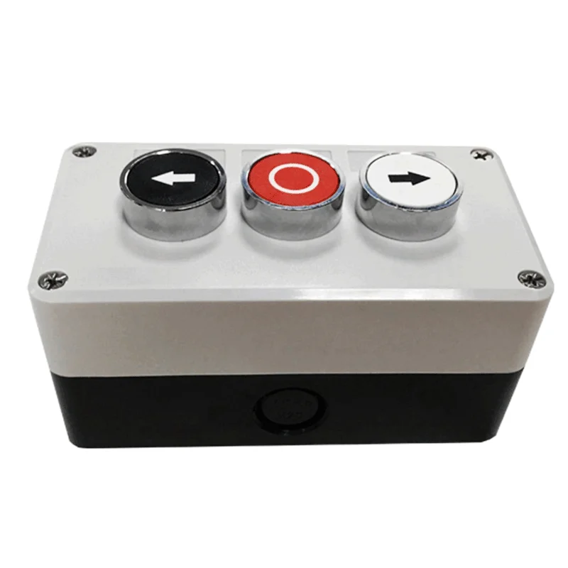Heavy duty three-button panel for vehicle access doors 
Heavy duty three-button panel for vehicle access doors
