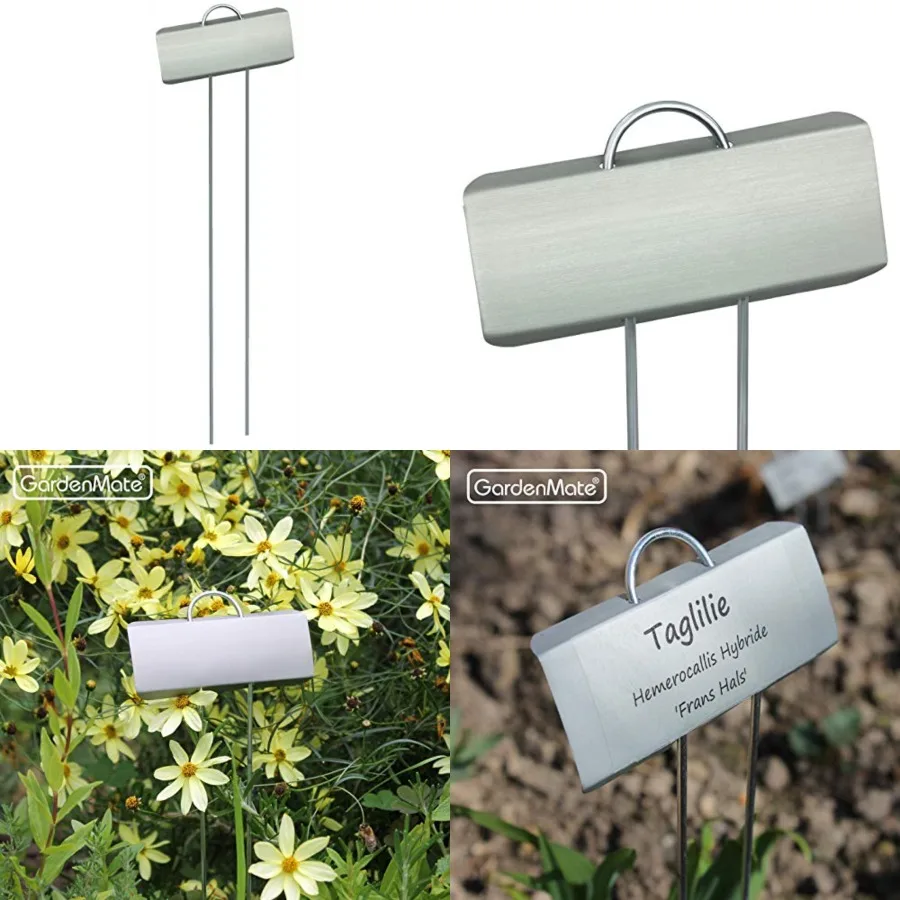 Weatherproof Large Zinc Metal Plant Labels, Height 11.5", Label Area 3 1/2 x 1 1/4
Weatherproof Large Zinc Metal Plant Labels, Height 11.5", Label Area 3 1/2 x 1 1/4