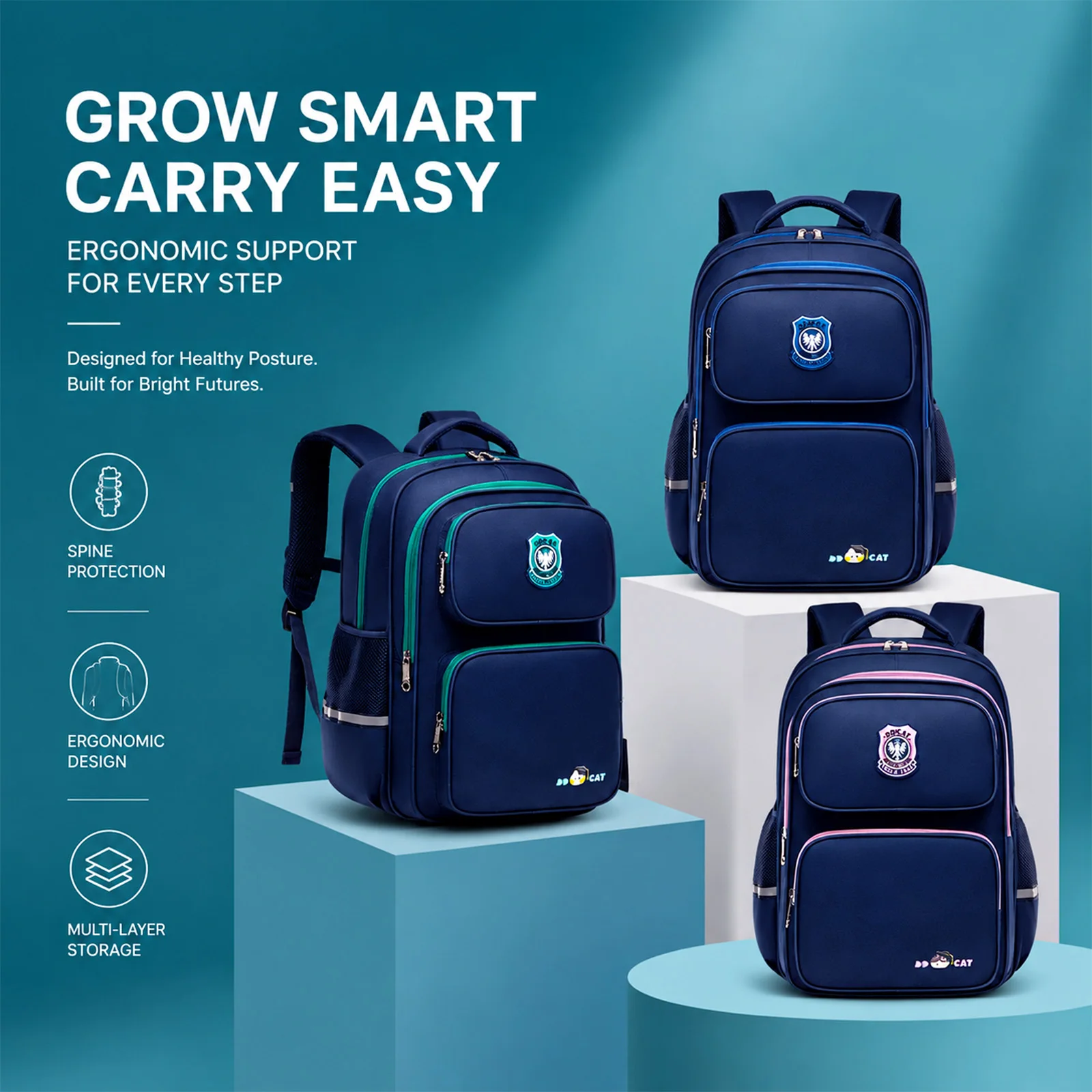 Backpack for Primary School Boys,School Bag for Training Tutoring,Large Capacity Kids Bookbag with Padded Back,Back to School
Backpack for Primary School Boys,School Bag for Training Tutoring,Large Capacity Kids Bookbag with Padded Back,Back to School