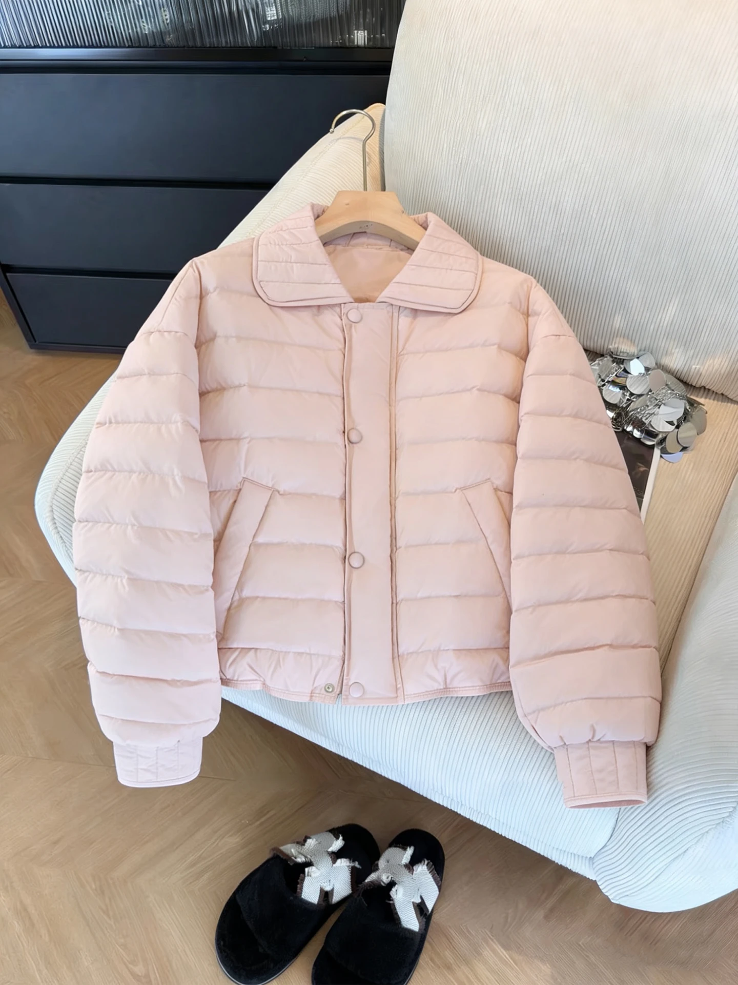 Casual Lightweight Cotton Jaet Women's Sweet Pink Warmth Collarcoat Spring Autumn Winter Faionable Versatile Comfortable
Casual Lightweight Cotton Jaet Women's Sweet Pink Warmth Collarcoat Spring Autumn Winter Faionable Versatile Comfortable