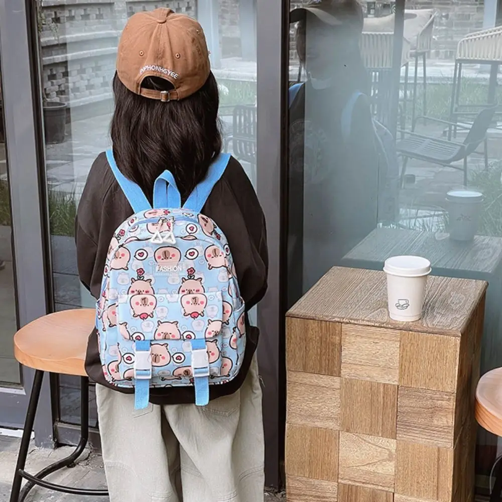 Large Capacity Capybara Nylon Backpack Printing Wide Straps Children's School Bag Lightweight Korean Style Student's Book Bag
Large Capacity Capybara Nylon Backpack Printing Wide Straps Children's School Bag Lightweight Korean Style Student's Book Bag