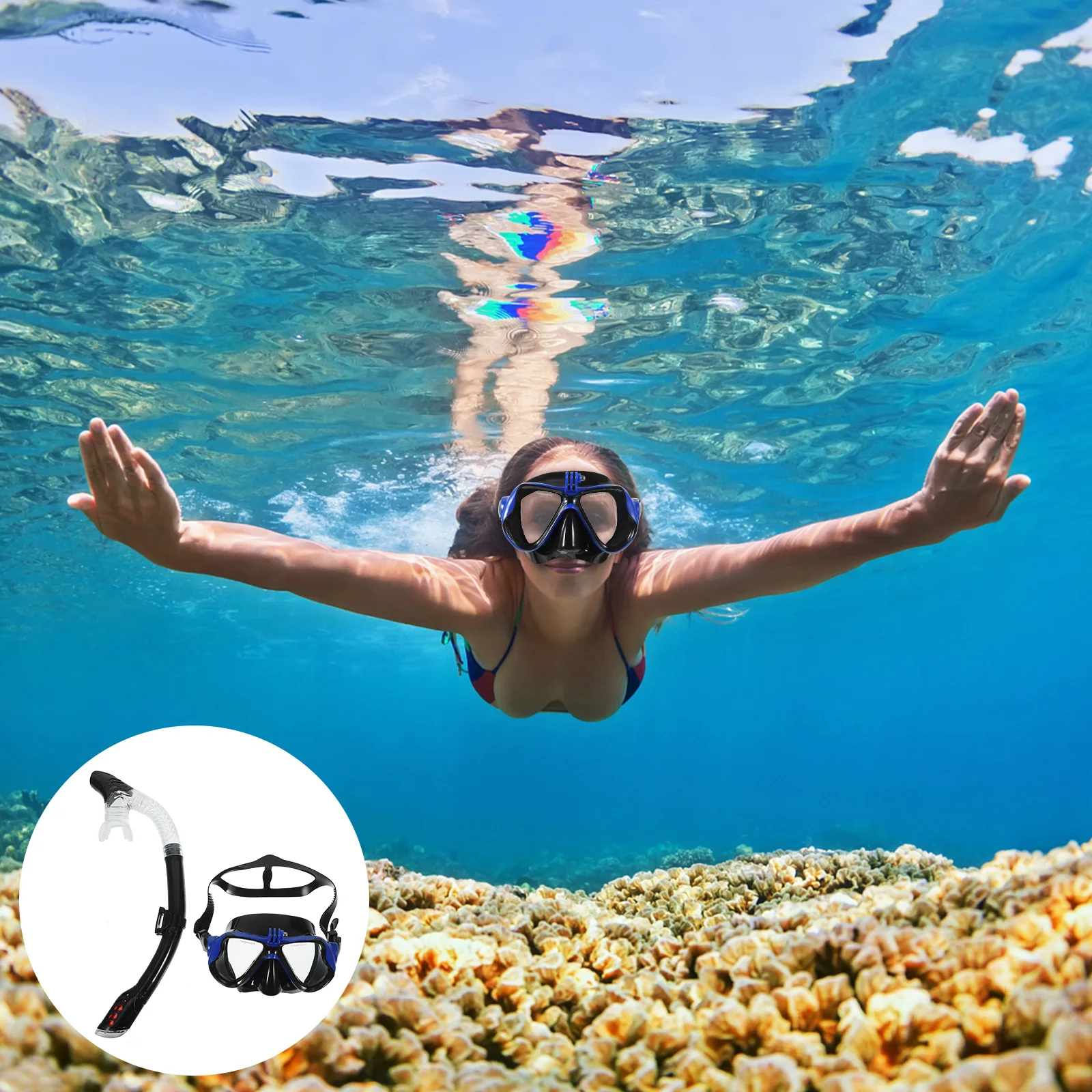 Snorkeling Scuba Diving Mask Adult Waterproof Shockproof 180 Degree Hd Swimming Goggles Underwater Activities Diving
Snorkeling Scuba Diving Mask Adult Waterproof Shockproof 180 Degree Hd Swimming Goggles Underwater Activities Diving