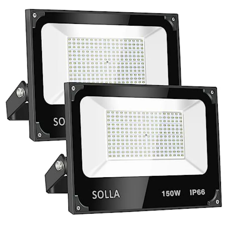 2 Pack 150W LED Flood Lights 15000lm 6000K Daylight White Exterior Flood Lighting Outdoor Indoor Lights Fixture Security Floodl
2 Pack 150W LED Flood Lights 15000lm 6000K Daylight White Exterior Flood Lighting Outdoor Indoor Lights Fixture Security Floodl