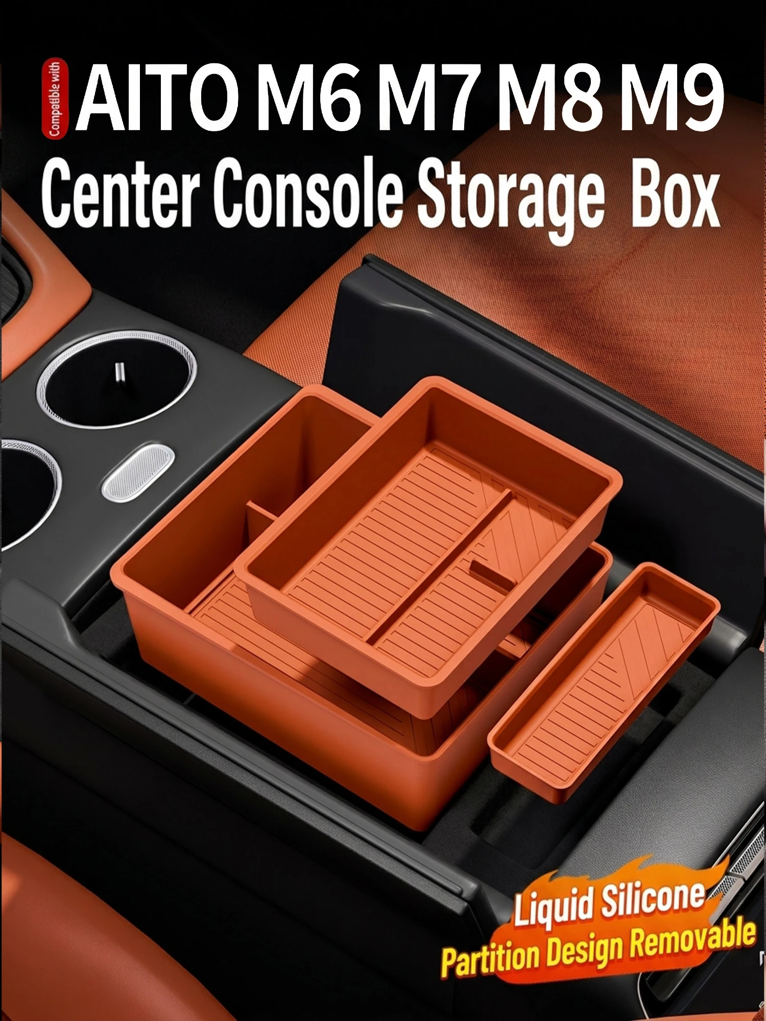 Silicone Center Console Armrest Storage Box Car Organizer Partition Tray for AITO M6 Interior Accessories
Silicone Center Console Armrest Storage Box Car Organizer Partition Tray for AITO M6 Interior Accessories