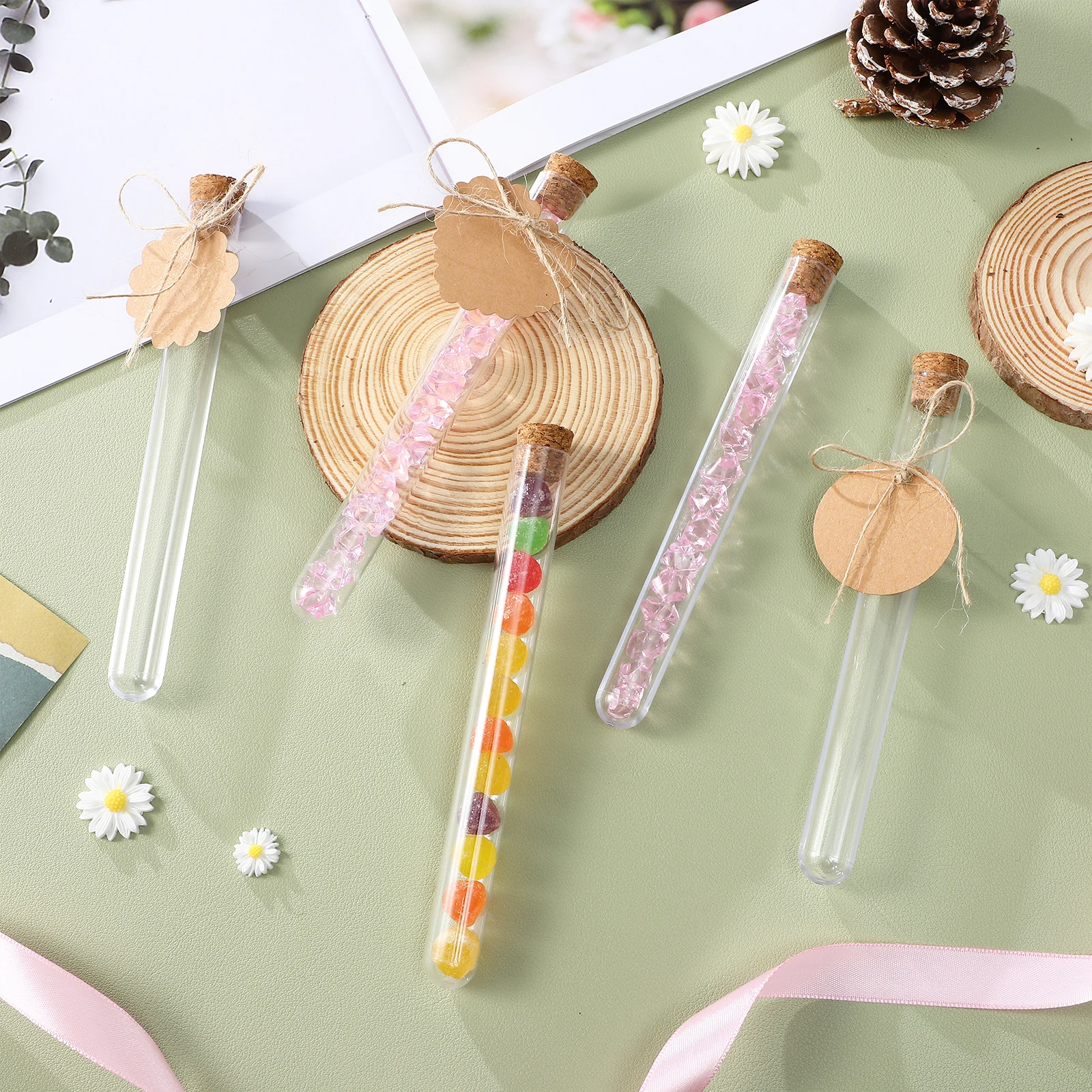30 pcs Plastic Test Tubes Cork Stoppers Clear Transparent Sealing Bottles Labels Hemp Rope Diy Craft Decoration Artwork Jewelry 
30 pcs Plastic Test Tubes Cork Stoppers Clear Transparent Sealing Bottles Labels Hemp Rope Diy Craft Decoration Artwork Jewelry
