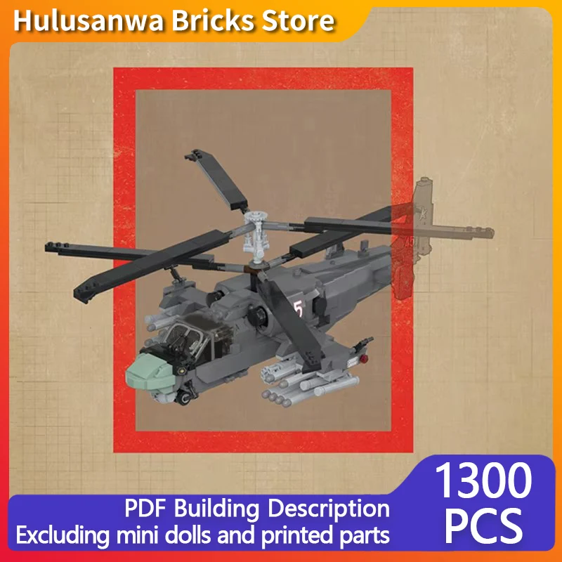 Ka-52 Heavy Helicopter Model MOC Building Bricks War Equipment Modular Technology Gifts Holiday Assemble Children Toys Suit
Ka-52 Heavy Helicopter Model MOC Building Bricks War Equipment Modular Technology Gifts Holiday Assemble Children Toys Suit