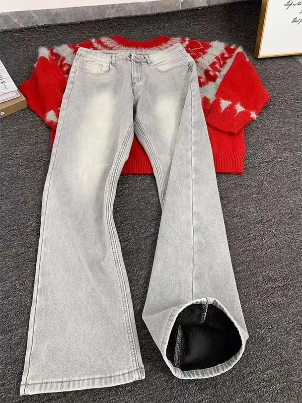 Men's Slim Fit High Street Fce Lined Denim Jeans Warm Straight Leg Trousers Autumn Winter Faion Casual Wear
Men's Slim Fit High Street Fce Lined Denim Jeans Warm Straight Leg Trousers Autumn Winter Faion Casual Wear