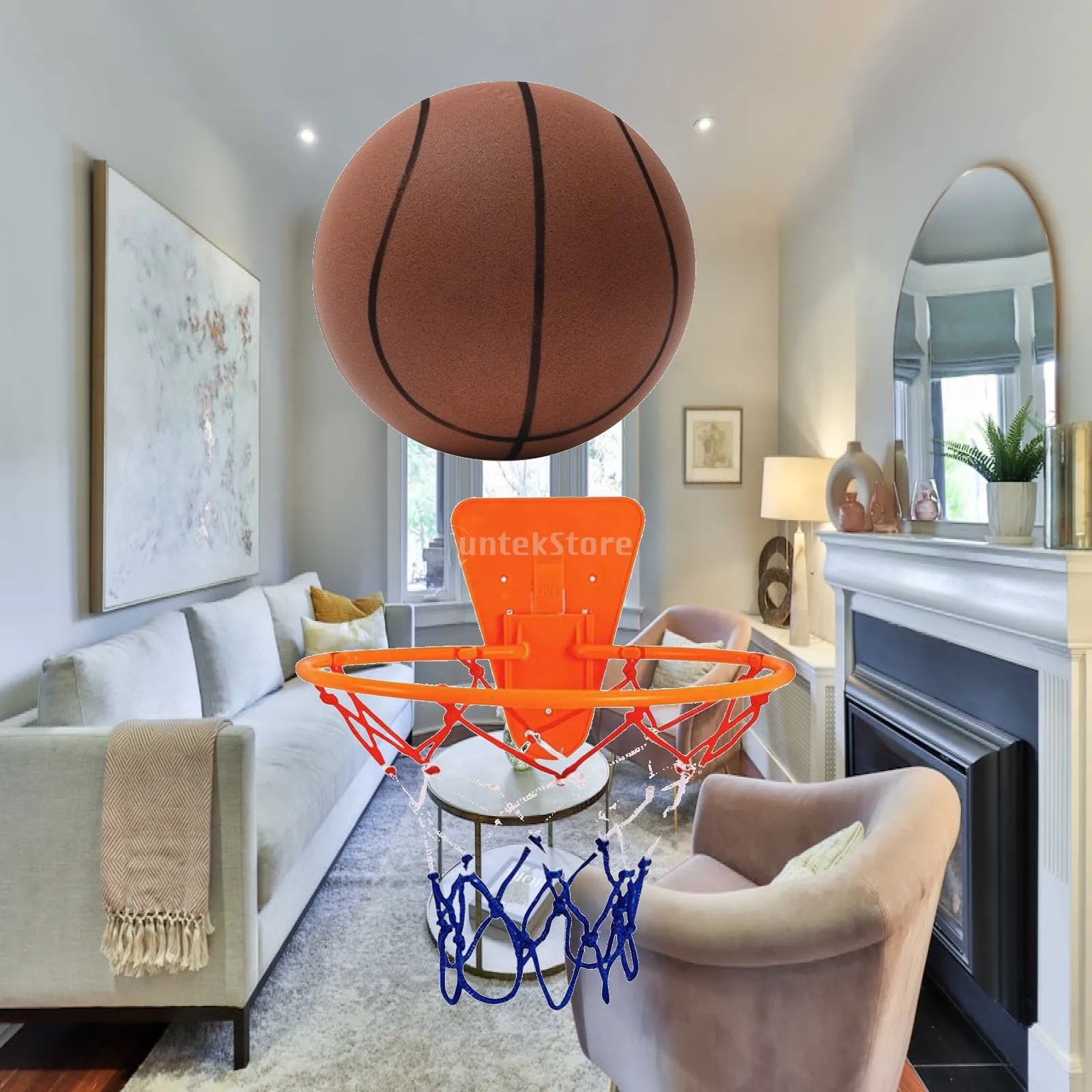 Quiet Basketball Hoop Indoor Soft Sponge Ball Low Noise Training Basketball Set for Children Room
Quiet Basketball Hoop Indoor Soft Sponge Ball Low Noise Training Basketball Set for Children Room