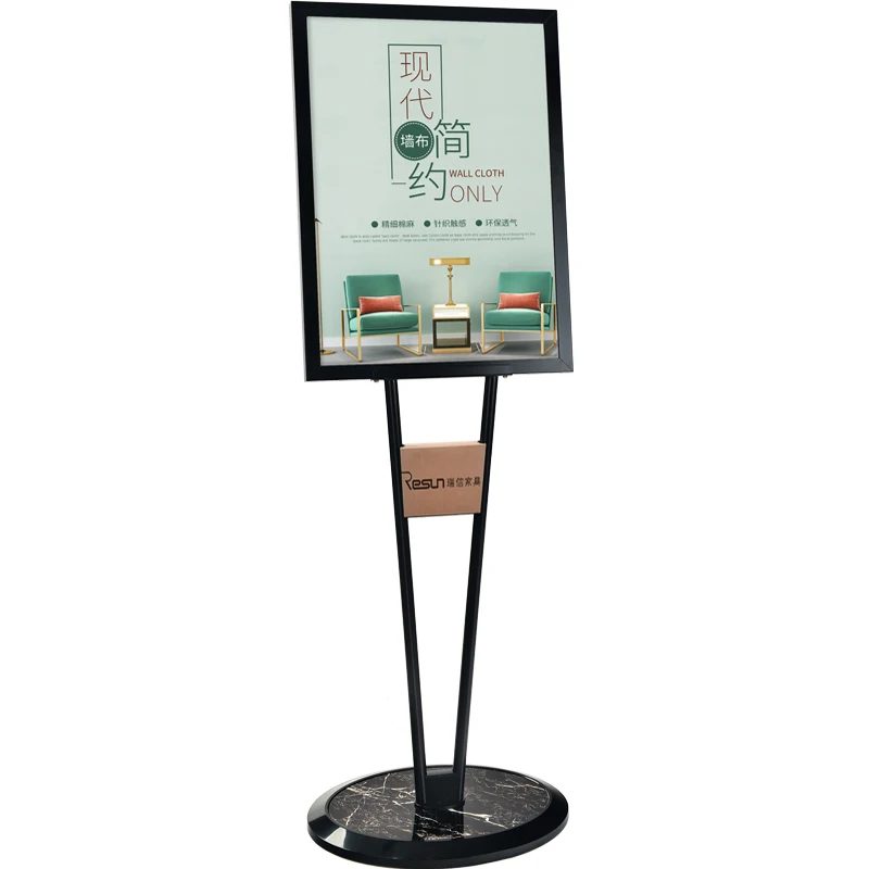 Customized highend display stand vertical billboard signboard shopping mall poster stand floor water sign V-shaped vertical sign
Customized highend display stand vertical billboard signboard shopping mall poster stand floor water sign V-shaped vertical sign