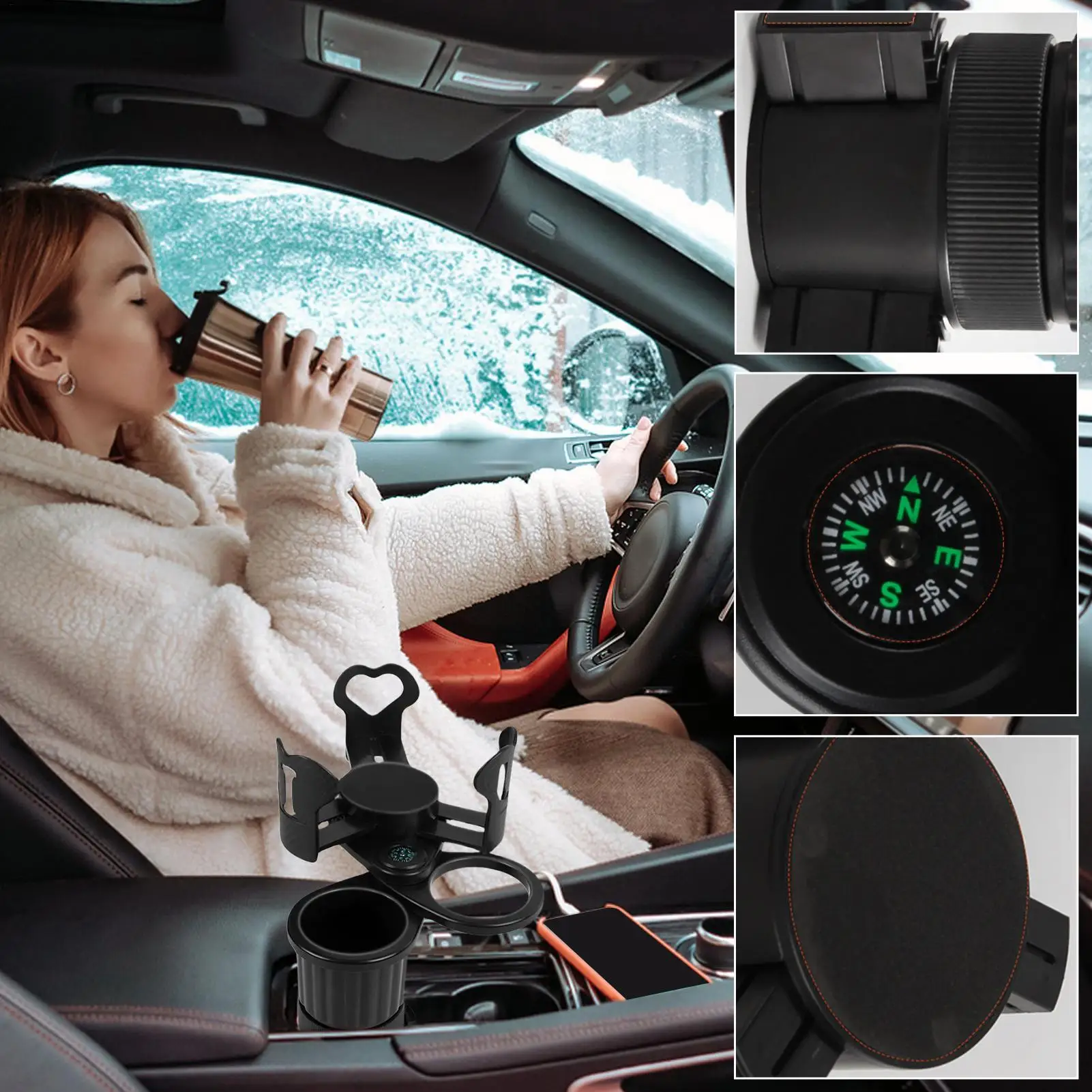 Cup Holder Expander For Car Cup Holder Adapter Car Accessories Large Adapter Water Bottle Rack With Adjustable Base Storage
Cup Holder Expander For Car Cup Holder Adapter Car Accessories Large Adapter Water Bottle Rack With Adjustable Base Storage