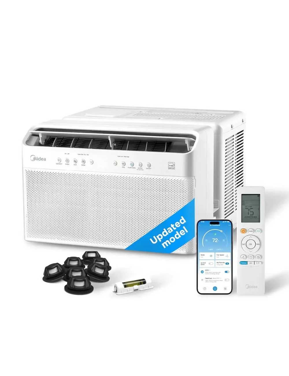 12,000 BTU U Shaped Smart Inverter Window Air Conditioner - Cools 550 Sq Ft, Ultra Quiet with Open Window Flexibility -, Custom
12,000 BTU U Shaped Smart Inverter Window Air Conditioner - Cools 550 Sq Ft, Ultra Quiet with Open Window Flexibility -, Custom