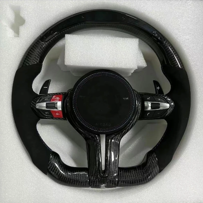 For M Performance Leather Steering Wheel Fits For BMW F30 F32 F10 F20 F07 F01 E46 E60 E90 LED Carbon Fiber Steering Wheel
For M Performance Leather Steering Wheel Fits For BMW F30 F32 F10 F20 F07 F01 E46 E60 E90 LED Carbon Fiber Steering Wheel