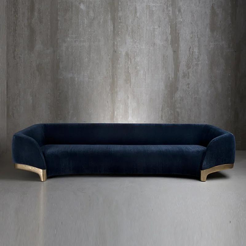 High-end sofa living room light luxury modern simple three-person straight row
High-end sofa living room light luxury modern simple three-person straight row