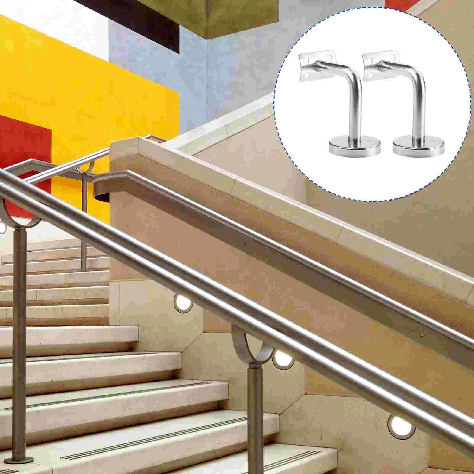 2 Pcs Wall Rail Bracket Armrest Bannister Wall-mounted Banister Railing Brackets for Handrail
2 Pcs Wall Rail Bracket Armrest Bannister Wall-mounted Banister Railing Brackets for Handrail