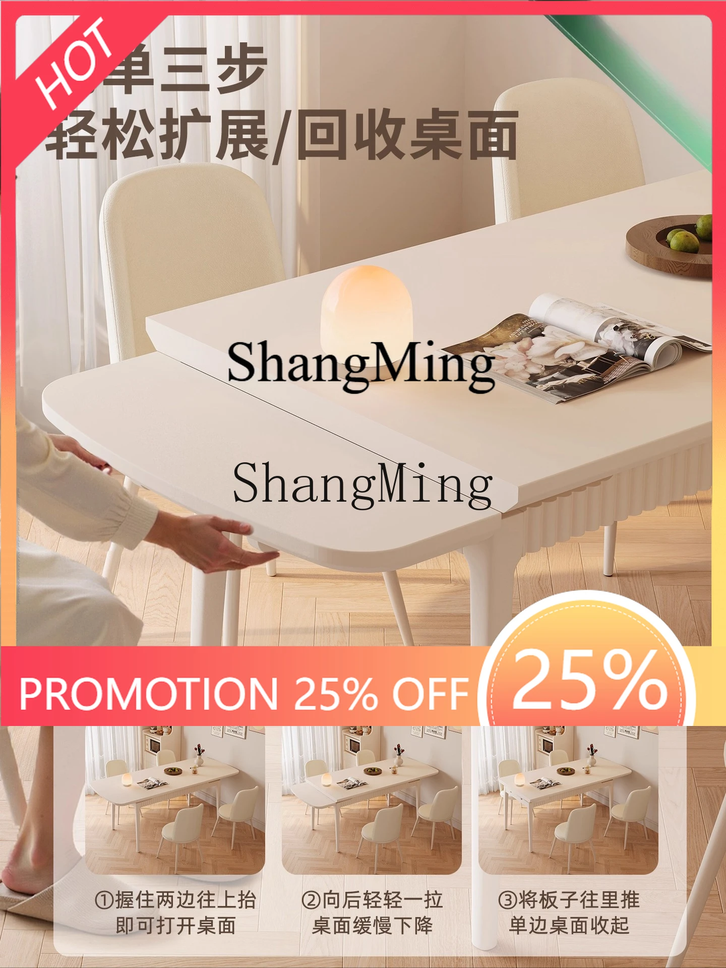 FG good-looking solid wood dining table retractable dining table household small apartment restaurant folding table
FG good-looking solid wood dining table retractable dining table household small apartment restaurant folding table