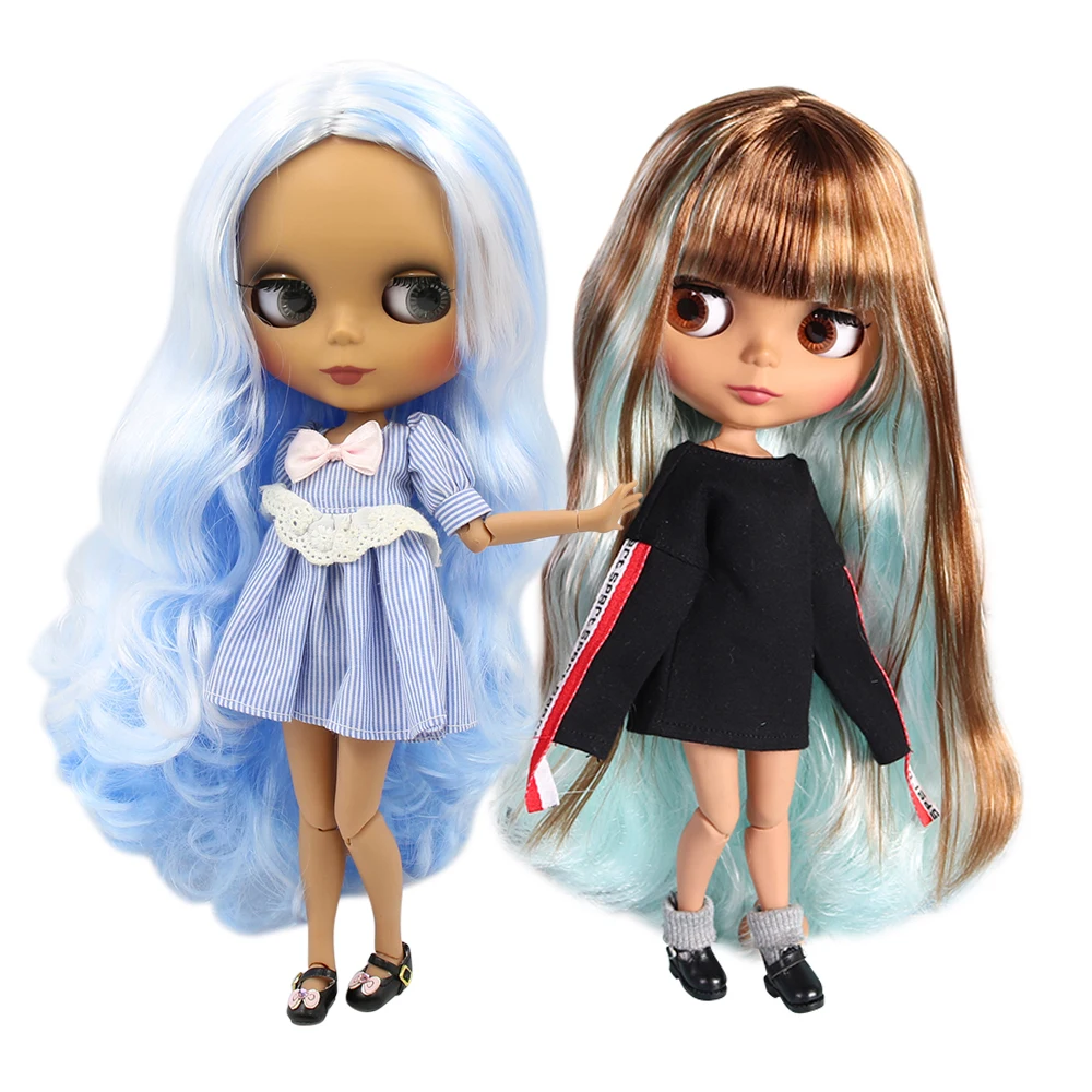 ICY DBS Blyth кукла 1/6 bjd шарнирное тело темная кожа матовое лицо зеленые волосы синие волосы 30 см аниме игрушка подарок для девочек 
ICY DBS Blyth кукла 1/6 bjd шарнирное тело темная кожа матовое лицо зеленые волосы синие волосы 30 см аниме игрушка подарок для девочек