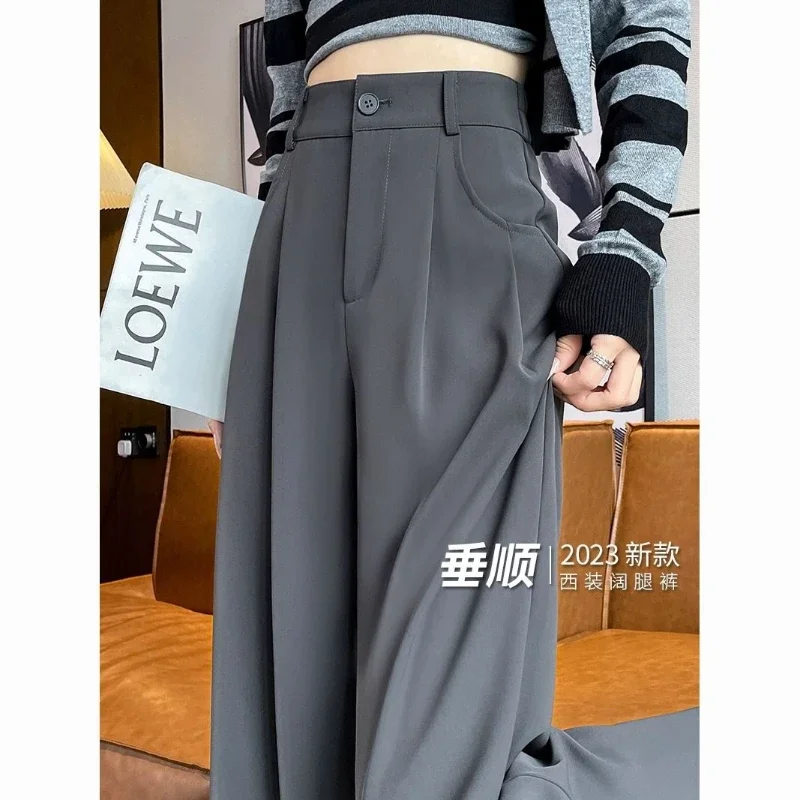 Fashion Wide Leg Full Length Pants Women 2024 Elegant Office Ladies Trouser Female Casual All Match Slim Fit Streetwear Pant
Fashion Wide Leg Full Length Pants Women 2024 Elegant Office Ladies Trouser Female Casual All Match Slim Fit Streetwear Pant