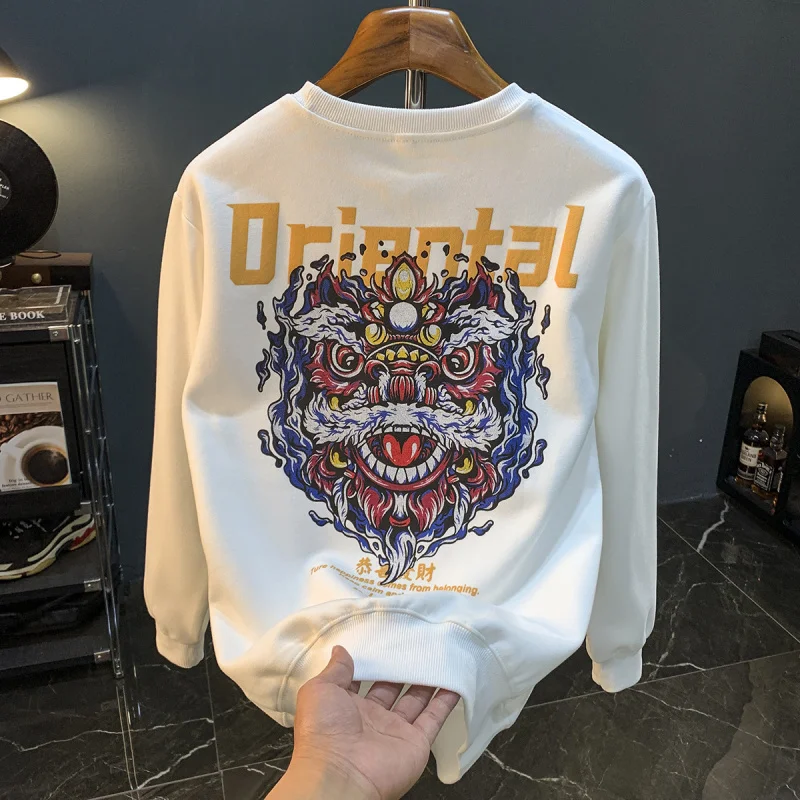 Fashion Printed Sweater for Men 2024 New Autumn Loose Trendy Long-Sleeved T-shirt Casual Versatile High-End Clothes
Fashion Printed Sweater for Men 2024 New Autumn Loose Trendy Long-Sleeved T-shirt Casual Versatile High-End Clothes