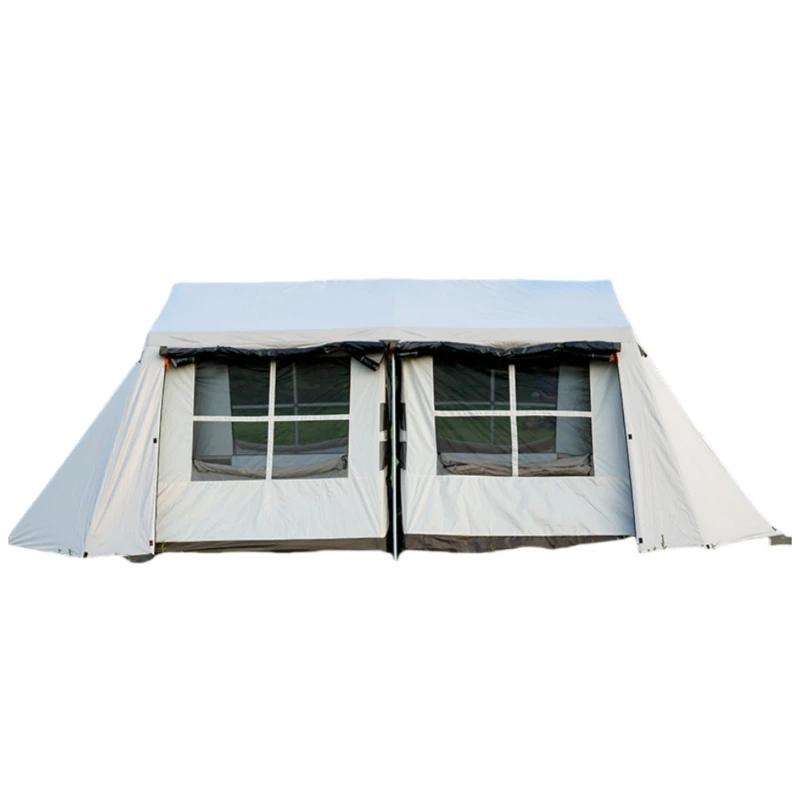 Outdoor roof villa big tent two bedrooms and one living room double layer rainproof field camping self-driving tour vinyl
Outdoor roof villa big tent two bedrooms and one living room double layer rainproof field camping self-driving tour vinyl