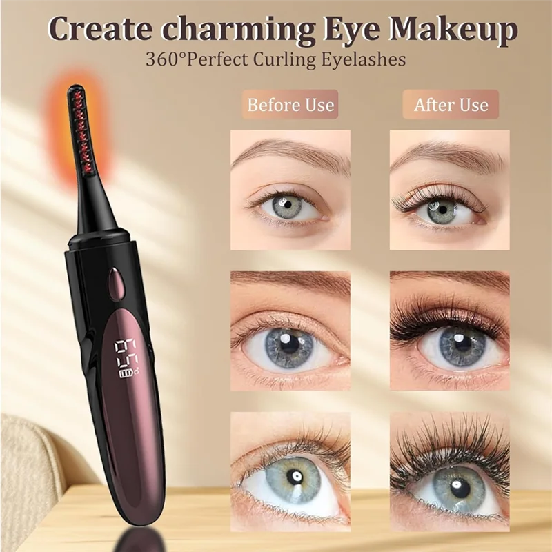 【Popular】Heated Eyelash Curlers,Electric Eyelash Curler For Makeup Tools USB Rechargeable,Fast Heat Up Within 10S,4 Heating Mode
【Popular】Heated Eyelash Curlers,Electric Eyelash Curler For Makeup Tools USB Rechargeable,Fast Heat Up Within 10S,4 Heating Mode