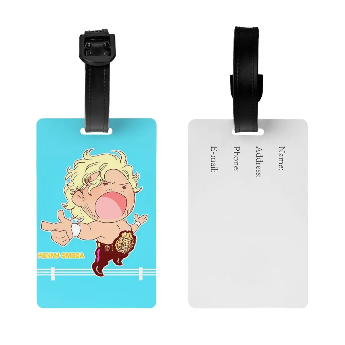 Бирки для багажа Kenny Omega Kenny The Champ, аксессуары для чемоданов, бирки для дорожных сумок, держатели для этикеток, идентификационные бирки с именем и адресом
Бирки для багажа Kenny Omega Kenny The Champ, аксессуары для чемоданов, бирки для дорожных сумок, держатели для этикеток, идентификационные бирки с именем и адресом